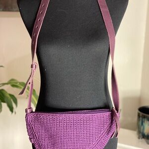 NEW- The Sak- Purple Crochet Crossbody Bag